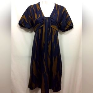 French Connection Navy SILK Dress Womens Size 6